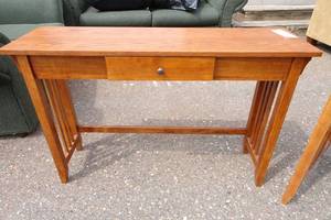 lot 170 image: Wood Sofa Table - 45x13x30