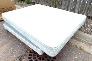 lot 173 image: Queen Box Spring with Mattress