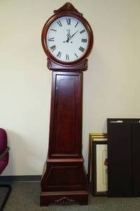 lot 199 image: Large Floor Clock with Storage - 83 Tall,Base 21.5x12.5