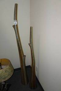 lot 196 image: Set of 2 Decorative Pieces - 59 & 47.5 Tall
