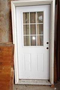 lot 585 image: Prehung InteriorExterior Door