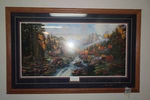 lot 603 image: Autumn Run Framed Print by Derk Hansen