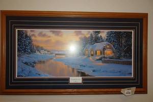 lot 604 image: Peaceful Evening and Endless Summer Framed Prints by Derk Hansen