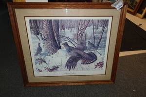 lot 605 image: A Winter Woodland Framed Print