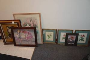 lot 608 image: Assorted Framed Wall Art