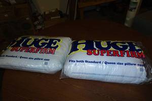 lot 638 image: 2 New Super Firm Pillows