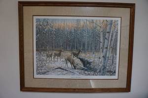 lot 390 image: Framed Heart of the Forest Print by Gary Gandy