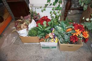 lot 187 image: Large Assortment Artificial PlantsFlowers