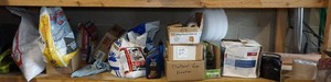 lot 224 image: Assorted Hardware -Chainsaw, Fasteners, Fluids