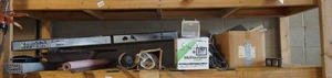 lot 593 image: Assorted Hardware -Plastic Sheeting, Shop Light, Level