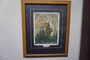 lot 420 image: Enjoyable Neighbor Framed Print by Paul Krapf -  22.5x19