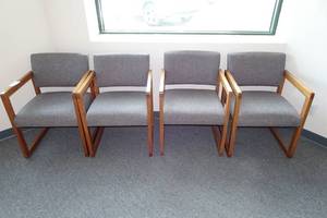 lot 363 image: 4 Lobby Chairs - 22x23x31 Seat Height 18