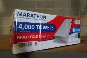 lot 136 image: Marathon Multi-Fold Towels 16 Packs
