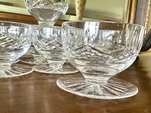 lot 25 image: Set of 8 Waterford Crystal Lismore Footed Ice Cream  Dessert Bowls