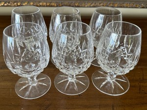 lot 31 image: (5) Waterford Crystal Lismore Brandy Glasses