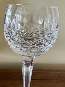 lot 16 image: Pair of Lismore Waterford Wine Glasses