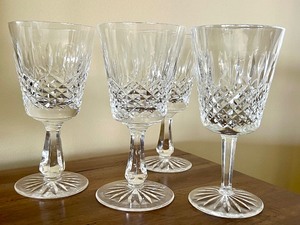 lot 14 image: Set of Four Lismore Waterford Water Goblets