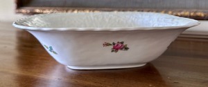 lot 13A image: Spode Bridal Rose Square Serving Bowl