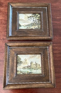 lot 49 image: Pair of Beautiful Framed Historic Scene Prints