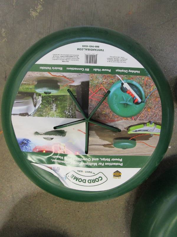 LOT OF 4 - Cord Dome Outdoor Power Strip and Surge Protector Cover, Extension Cord Connection Box