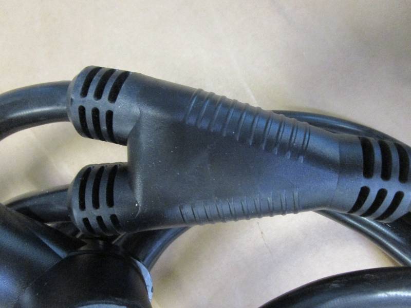 Parkworld 886603 NEMA 14-30 Splitter, 240V Splitter Dryer 14-30P Male Plug to 2 14-30R Female Receptacle, Dryer 4-Prong 30 AMP 14-30 Dryer Y Adapter Cord 3 feet