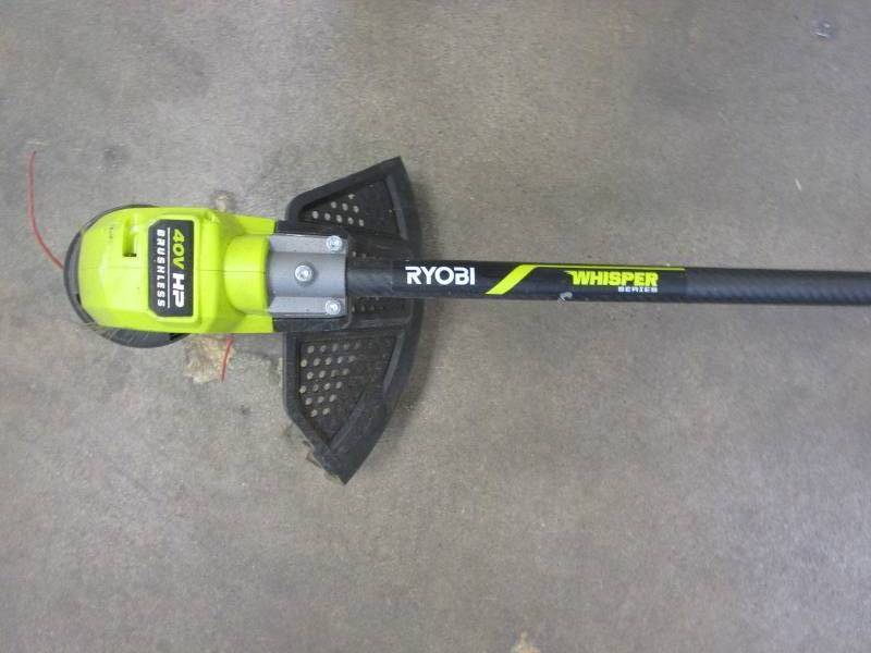 RYOBI 40V HP Brushless Cordless Carbon Fiber Shaft Attachment Capable String Trimmer (Tool Only) (USED)