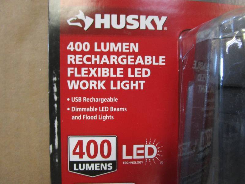 Husky 400 Lumens Rechargeable Flex Work Light (OPEN PACKAGING)