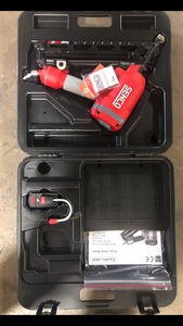 lot 7 image: Senco 15-Gauge 2 12 in Angled Finish Nailer   Customer Returns See Pictures