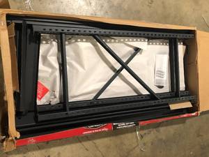 lot 24 image: Husky 3-Tier Industrial Duty Steel Freestanding Garage Storage Shelving Unit in Black (65 in. W x 54 in. H x 24 in. D) Customer Returns See Pictures