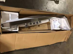 lot 36 image: AKDY 65 in. 8-Jet Shower Panel System in Stainless Steel with Adjustable Rainfall Shower Head, Handshower Wand and Tub Spout     Customer Returns See Pictures