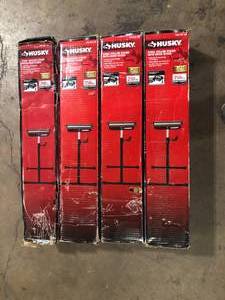lot 15 image: Lot of 43 in. Stationary Steel Roller Stand with Edge Guide     Customer Returns See Pictures