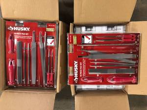 lot 21 image: 12 Pack of Husky Multi-Purpose File Set (10-Piece)  Customer Returns See Pictures