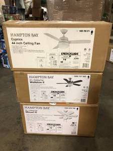 lot 48 image: Lot of Assorted Ceiling Fans Various Models and Conditions Customer Returns See Pictures