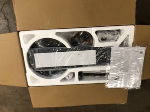lot 50 image: Cavalier 52 in. Dual Mount IndoorOutdoor Aged Bronze Brushed Finish Ceiling Fan with Light Kit and RemoteWall Control   Customer Returns See Pictures