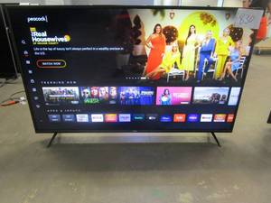 lot 830 image: VIZIO V-Series 65 Class 4K HDR Smart TV - V655-J04 (RED SPOTTING AT TOP OF SCREEN)