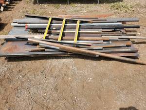lot 35 image: Large Pallet of Misc. Metal and Steel Plate
