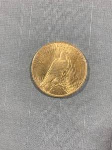 lot 14 image: 1924 Peace Silver Dollar