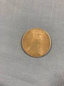 lot 15 image: 1925 Peace Silver Dollar