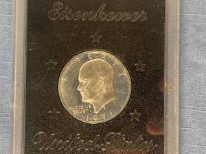lot 19 image: 1971-S Eisenhower Proof Silver Dollar
