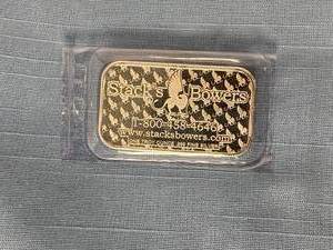 lot 20 image: 2022 Stacks & Bowers 1 Oz. Silver Bar