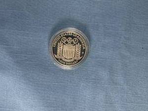 lot 45 image: 1992-S Olympic Baseball Proof Commemorative Silver Dollar