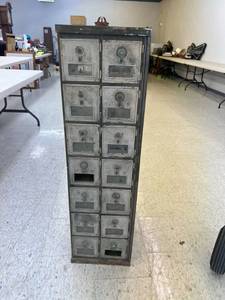 lot 7 image: Vintage Post Office Boxes