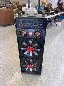 lot 19 image: Nutek Model TS-92121Bl Portable Speaker with Karaoke Function