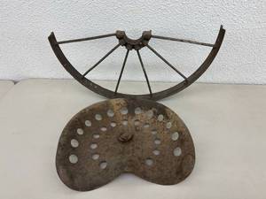 lot 35 image: Tractor Seat & Cut Steel Wheel