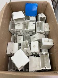 lot 66 image: Single Gang Boxes