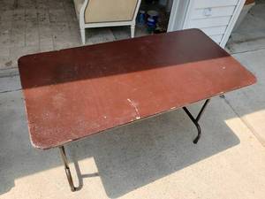 Brown Folding Table