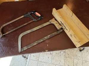 Mitre Box and 2 Saws