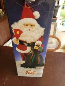 Animated and Lighted Santa, Motion Mrs. Clause