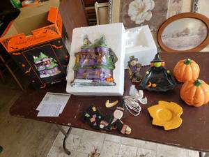 All Halloween Decor on Table