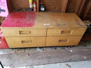 Older Wooden Storage Dresser